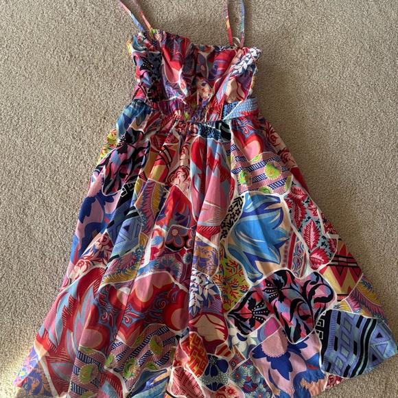 Anthropologie Dresses & Skirts - Anthropologie Alexandra Farmer Colorful Painterly Midi Dress